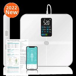 Other Health Beauty Items Body Weight and Fat 8 Electrode Scale Large Display BMI Composition Monitor with Report Muscle 230801