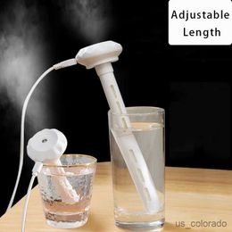 Humidifiers USB Mini Ultrasonic Air Humidifier LED Lamp USB Essential Oil Diffuser Car Purifier Aroma Anion Mist Maker With Romantic Light R230801