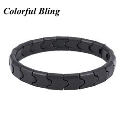 Fashion Health Jewelry For Man and Woman Natural Stones Wrist Bracelets Black Tourmaline Bracelets2476