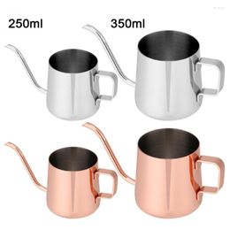 Hip Flasks 250/350ml Stainless Steel Hand Drip Coffee Pot Teapot Kettle Long Spout Cup Philtre Home Tea