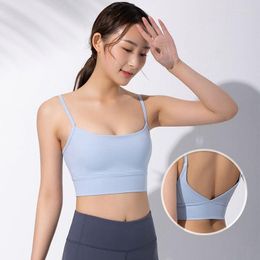 Yoga Outfit Women Sports Bra Gym Training Backless Active Tops For Girls Jogging Fitness Clothes Seamless Bras Female Underwear