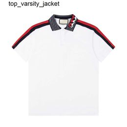 2023ss Designer Polo Shirts Men Luxury Polos Casual Mens T Shirt Snake Bee Letter Print Embroidery Fashion mens Tshirt polo