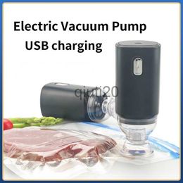 Vacuum Food Sealing Machine Hand Held Electric Vacuum Pump USB Food Vacuum Compression Bag Special Electric Vacuum Pump Mini Portable Vacuum Sealer x0801