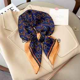 Scarves luxury spring autumn New style womenscarf Square fashion silk scarves lady printed headscarf beach Sunscreen quality shawl J230801