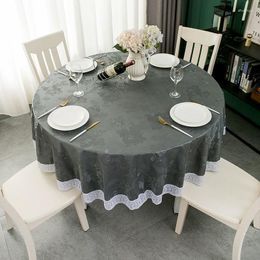 Table Cloth Round Household Water-proof Oil-proof Ironing And Washable