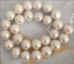 Chains Gorgeous 15-16 Mm South White Pearl Necklace 18inch