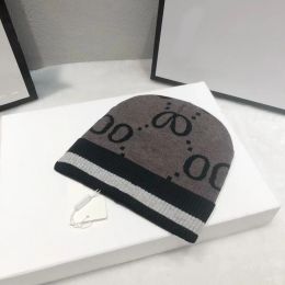 luxury Designer Beanie Women Knitting Wool Cap Double Letter Design Skull Caps Winter Warm Hats