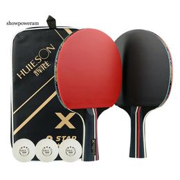 Table Tennis Raquets SP 2pcs Wooden Racket Set For Ping PongProfessional Beginner 230801