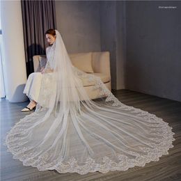 Bridal Veils 3 X Meter Veil Cathedral Length Lace Edge Wedding Long