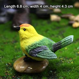 Decorative Objects Figurines Creative Simulation Birds And Nests Ornament Resin Faux Gardening Bonsai Decoration Accessories Home Decor DIY Party FU 230731