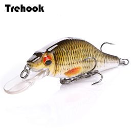 Baits Lures TREHOOK 4g11g22g Black Minnow Wobblers Pike Fishing Lure Artificial Bait Hard Swimbait Mini Crankbaits Tackle 230801