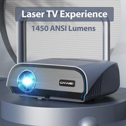 Other Electronics CAIWEI A12 4k 15000 Lumens Full HD Projector with Laser Experience Home Theatre Cinema Outdoor Movie for Smartphone 230731