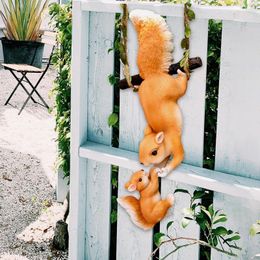 Garden Decorations Creative Resin Squirrel Figurine Adorable For Yard Micro Landscape Ornament