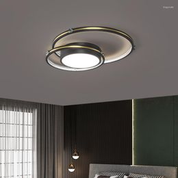 Ceiling Lights Black/Gold Led Light For Living Room Bed Decoration Modern Home Deco Lamp Fixtures