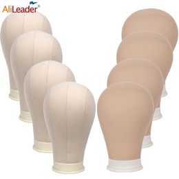 Wig Stand Alileader Wig Making Kit Canvas Head For Making Wigs 21-24" Good Quality Hair Mannequin Head Wig Accessories 230731