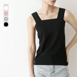 Women's Tanks Pure Cotton Underlay Shirt Summer T-shirt Women Hanging Strap