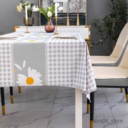 Table Cloth Nordic Style Rectangular Tablecloth Oil-resistant Washable and Iron-resistant Table Cloth Tea Table Cloth Plastic Tablecloth R230801