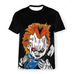 Men's T Shirts Doll Cult Of Chucky The Ghost Toy Terrorist Style Polyester TShirt Top Quality Hip Hop Thin Shirt Short Sleeve