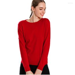 Women's Sweaters 2023 Cashmere Sweater Women And Pullovers Fashion O Neck Solid Colour Long Sleeve S-XXXL Knitted