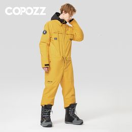 Other Sporting Goods Thick Men Women OnePiece Ski Jumpsuit Outdoor Sports Snowboard Jacket Warm Jump Suit Waterproof Winter Clothes Overalls Hooded 230801
