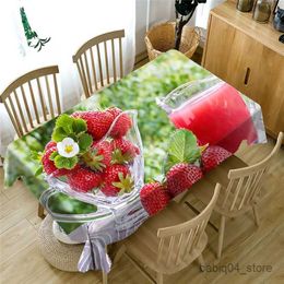 Table Cloth Plant Dandelion Rose Lavender Rectangle Tablecloth Home Kitchen Dustproof Coffee Tablecloth Holiday Party Wedding Accessories R230801