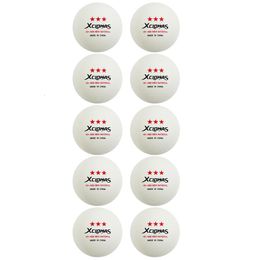 Table Tennis Balls XCLOHAS 10PcsBag English 3 Star 28g 40mm ABS Plastic Ping Pong for Training Club Match 230801