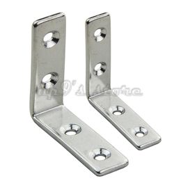 8PCS 6-Holes 4Holes Marine Boat Stainless Steel Corner Brace Joint Structural Right Angled Bracket Hinge268S