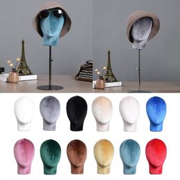 Wig Stand Velvet Head for Wigs Making Manikin Display Holder Styrofoam Foam Heads 230731