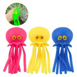 Octopus Water Balls Animal Rubber Sensory Stress Relief Bath Pool Toy Cute Summer Party Favours Goodie Bag Fillers for Boys Girls Pink Blue and Green