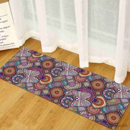 Carpets Bohemian Carpet Antislip Water Absorbing Carpet Bohemia Style Water Absorption Area Rug for Kitchen Livingroom Bathroom Door Mat R230801