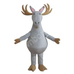 High quality Grey Deer Mascot Animals Costume Clothings Adults Party Fancy Dress Outfits Halloween Xmas Outdoor Parade Suits