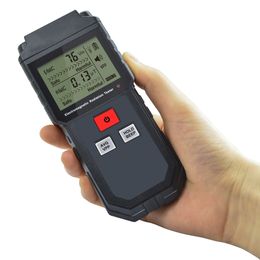 Radiation Testers Electromagnetic Radiation Tester Portable Digital LCD Electric Magnetic Field EMF Meter Dosimeter Detector For Computer Phone 230731