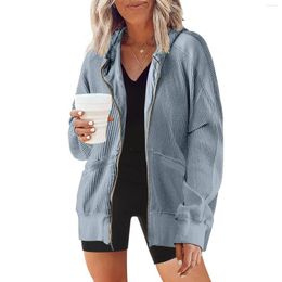 Women's Hoodies Solid Colour Fashion Casual Pocket Zipper Hooded Coat Womens Hoodie Short Sleeved Jacket 4x Ladies