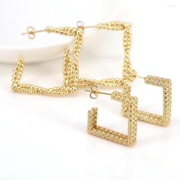 Stud Earrings 5Pairs Gold Color Metal Irregular Geometric Square Trendy For Women Girls Party Jewellry Gifts