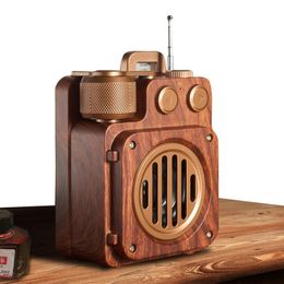 Radio Retro Blutooth Ser with Crystal Clear Sound Portable Wireless Vintage | Old Fashion Style For Kitchen Desk 230801