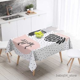 Table Cloth Tablecloth Nordic Style Waterproof Table Mat Rectangular Home Dining Table Desk Tea Table Cover Wedding Decoration R230801