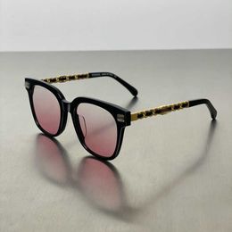 2023 New luxury designer sunglasses Women's Letter High Version Plain Face Black Eyeglass Frame Flat Myopia Mirror Anti Blue Light Female CH0768