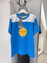 23SS Designer Men's Plus Tees Polos Round Neck Embroidery Print Polar Style Summer Street Cotton Top Klein Blue T-shirt
