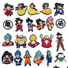 Shoe Parts Accessories 100Pcs Wholesale Soft Rubber Anime Clog Charms Shoe Clog Pins Buttons Clog Parts Accessories Buttons Series Randomly