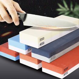 Sharpeners 18Pcs Sharpening Stone Knife Sharpener Grit2408000# Whetstone Professional Grindstone Set Wood Base Angle Guide Polishing 230731