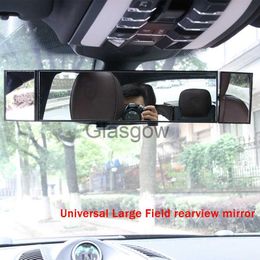 Car Mirrors Universal Car interior Large Field of View Mirror Trifold curved rearview mirror reversing wideangle mirror Reversing Mirror x0801