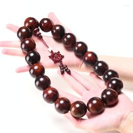 Strand Natural Laos Rosewood Hand-Held Rosary Bracelet Large Buddha Beads Car Hanging Accessories