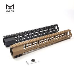 15 inch High profile Handguard for AR10(.308) Clamp mount type Mlok slot CNC charmfering design FHH308M-15B/T