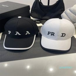 23ss Luxury designer embroidery letters hat men women black white chapeau baseball cap sun prevent hip hop snapback comfortable outdoor hats