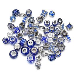 Alloy 50Pcs/Lot Crystal Glass Beads Isolated Fashion Bracelet Necklace Accessories Diy 10 Colors Drop Delivery Jewelry Dh9Rc