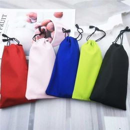 1pcs Colourful Microfiber Sunglasses Eyewear Pouch Spectacle Glass Cloth Bag Pouch Custom Glasses Pouch Optical Protecter Bag