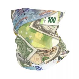 Scarves Paper Money Of The World Bandana Neck Cover Printed Wrap Scarf Multifunction Cycling For Men Women Adult Washable