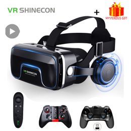 VR Glasses Shinecon 100 Casque Helmet 3D Virtual Reality Headset For Smartphone Smart Phone Goggles Video Game Viar Binoculars p230801