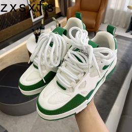 Dress Shoes Luxury Quality Sneaker Lace Up Round Toe Thick Sole Comfort Running Unisex Mixed Colour Casual Sports Men 230731