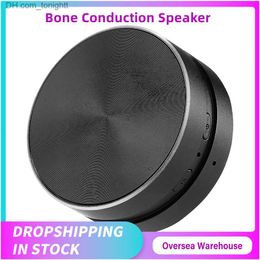 Portable Speakers Mini bone conductive speaker Bluetooth TWS wireless stereo dual channel audio box hummingbird speaker with high-definition FM radio Z230801